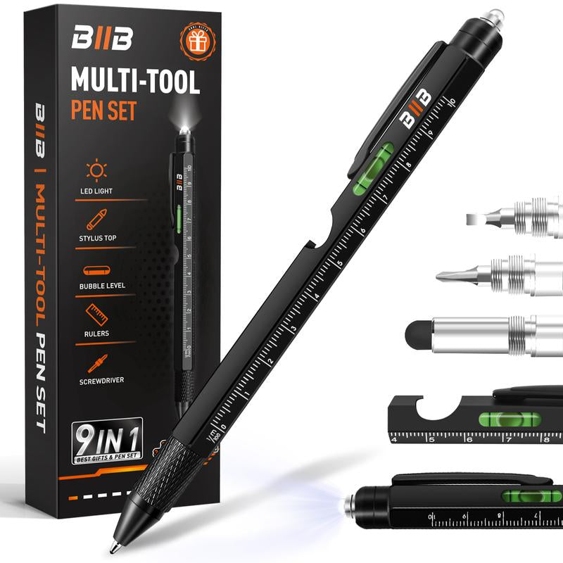 Ultimate 9-In-1 Multitool Pen - Perfect Gift for Men & Women, Compact EDC Tool for Office, DIY, Travel & Everyday Use