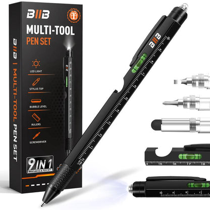 Ultimate 9-In-1 Multitool Pen - Perfect Gift for Men & Women, Compact EDC Tool for Office, DIY, Travel & Everyday Use