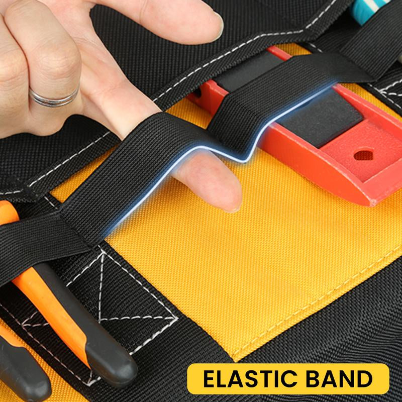 WINHUNT Tool Bag, 20-Inch Tool Organisers, 600 Denier Large Tool Bag for Home DIY & Equipment Storage, Yellow and Black