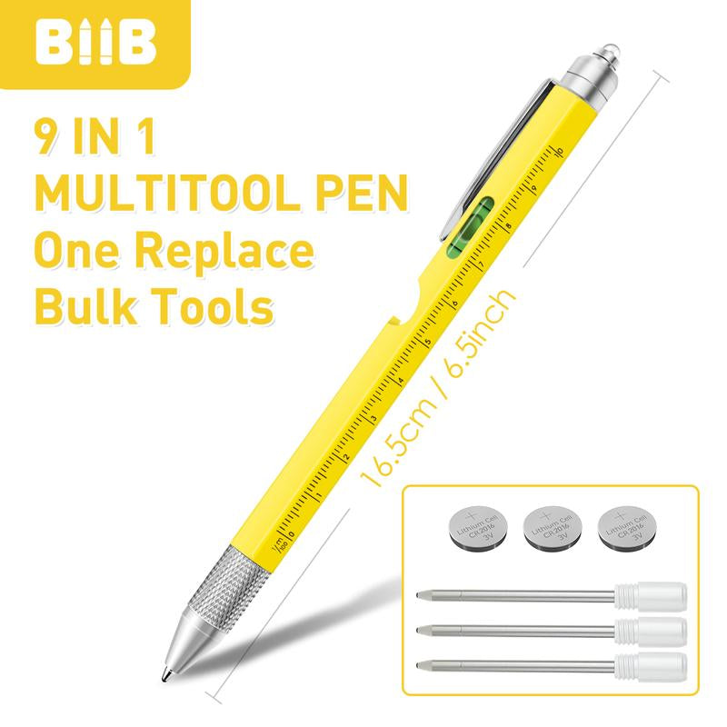 Ultimate 9-In-1 Multitool Pen - Perfect Gift for Men & Women, Compact EDC Tool for Office, DIY, Travel & Everyday Use