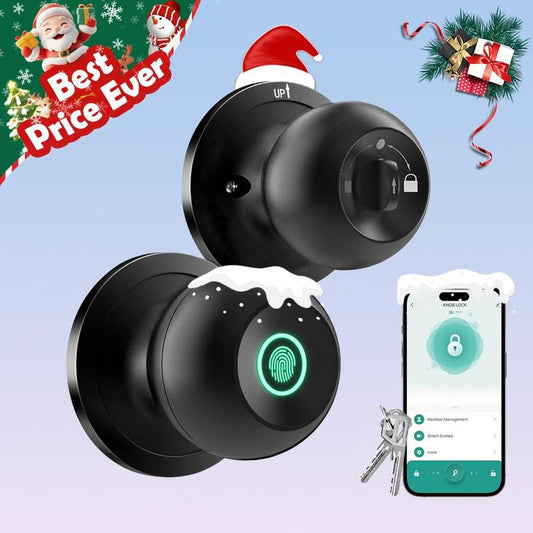 Fall CIEPOJIT Fingerprint Soor Lock, 1 Count Smart Door Knob with App/Keypad, Keyless Entry Smart Lock, Biometric Lock Great for Room, Garage, Apartment, Room Accessories, Stocking Fillers Gift