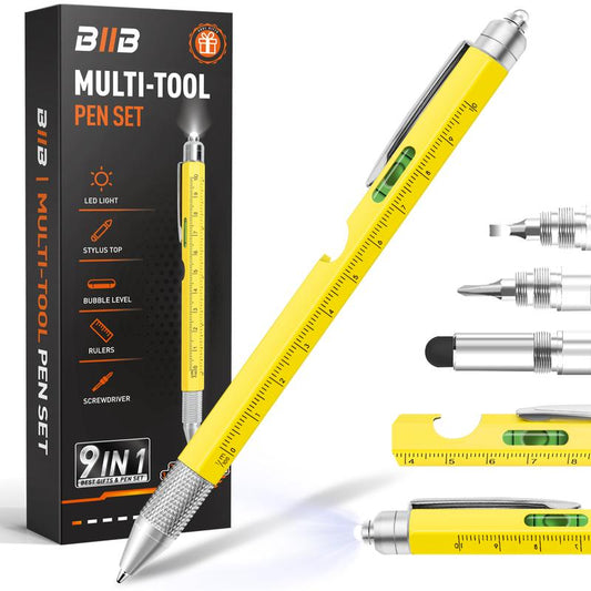 Ultimate 9-In-1 Multitool Pen - Perfect Gift for Men & Women, Compact EDC Tool for Office, DIY, Travel & Everyday Use